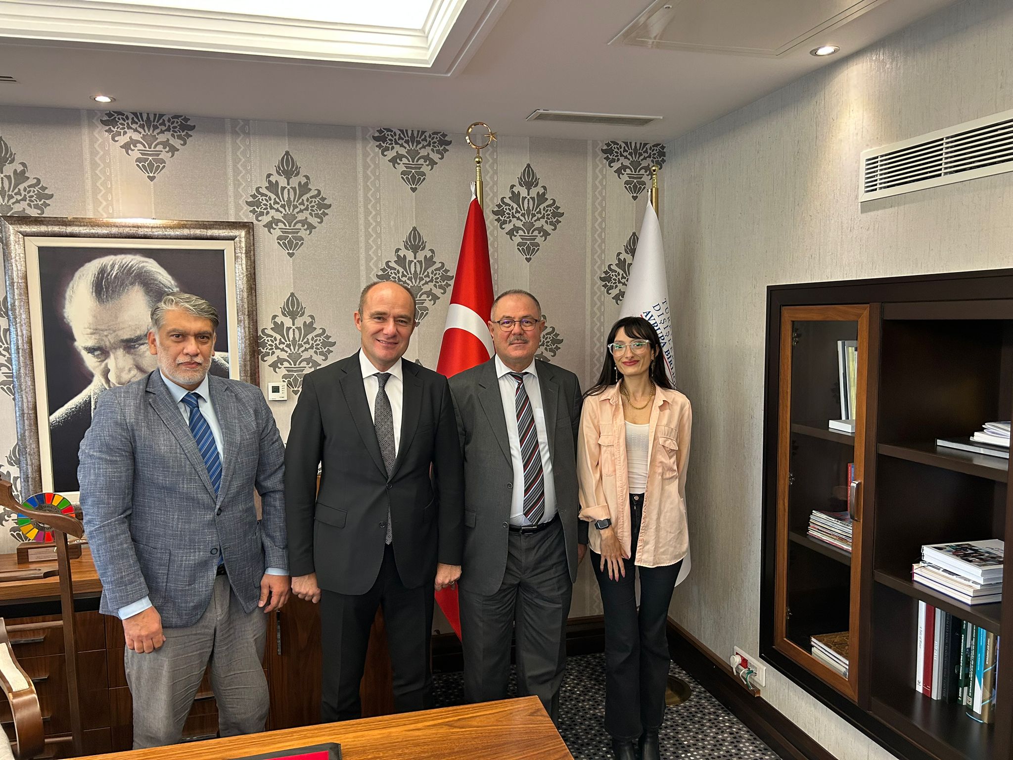 T.C. Dışişleri Bakanlığı Avrupa Birliği Başkanlığı Mali İşbirliği ve Proje Uygulama Genel Müdürü Bülent Özcan Ziyareti