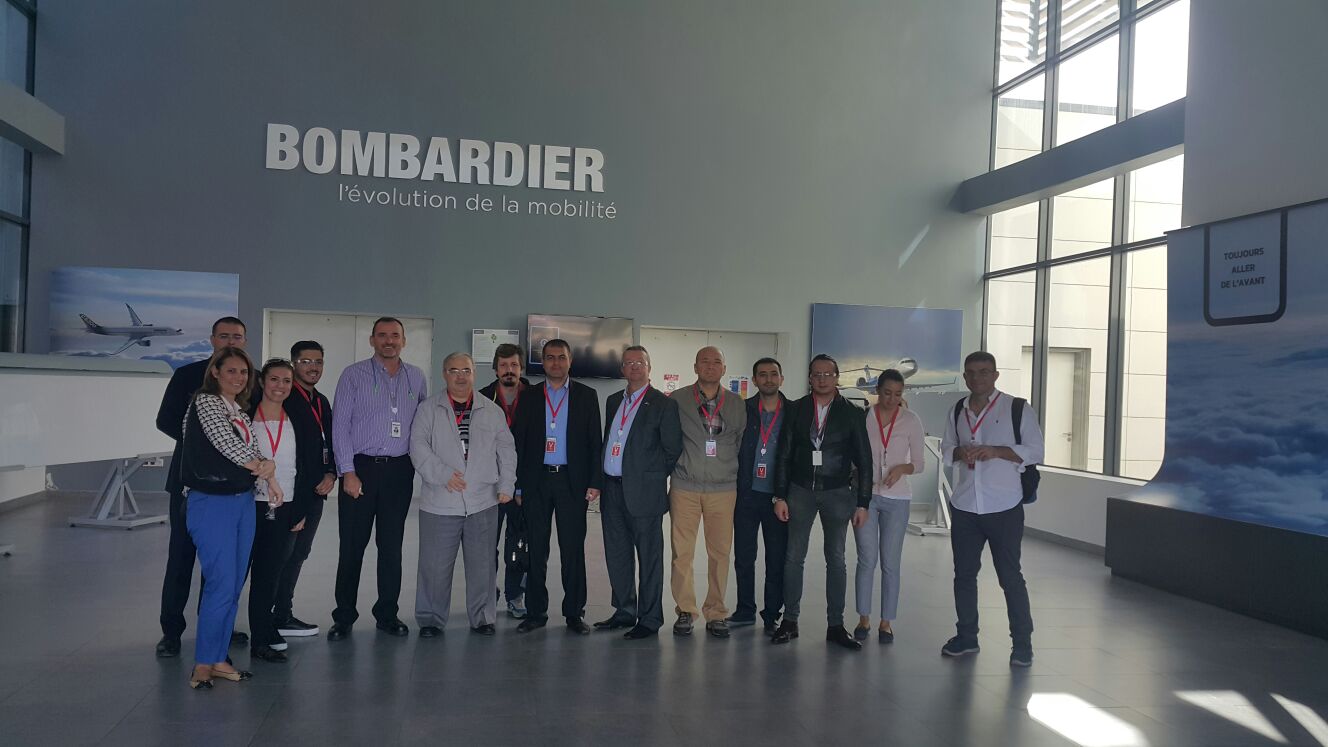 OSSA ve Üyeleri BOMBARDIER'in FAS Üretim Tesislerini Ziyaret Etti